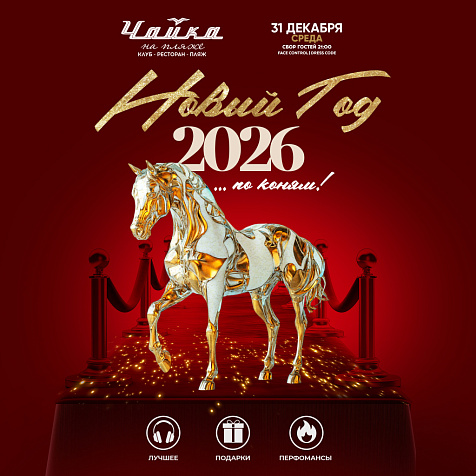 Новый год 2026 в ЧАЙКЕ на Пляже. Но коням!