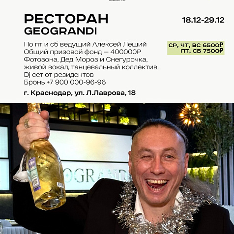 Новогодние корпоративы в Geograndi 