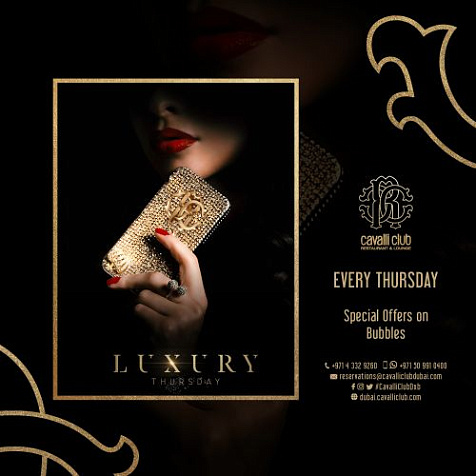 Luxury Thursday by #CavalliClubDubai